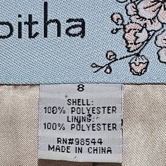 Tabitha Anthropologie Crop Jacket Size 8 Green Ruffle Collar Button 3/4 Sleeves - Picture 8 of 10